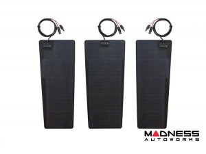 GMC Sierra 1500 Flexible Solar Panel Kit - Complete Kit w/ Waterproof Controller + Hood Decal - 2014-2019 - 115W